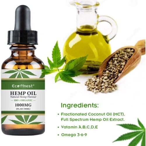 NEW!30ml Hemp Seed Oil Aromatherapy Oil Natural Anti--Inflammatory Health Care Massage Spa Pain Relief Anti Anxiety Help Sleep