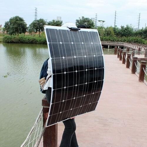 New product 120w 12v flexible solar panels module for 12v battery camper van boat