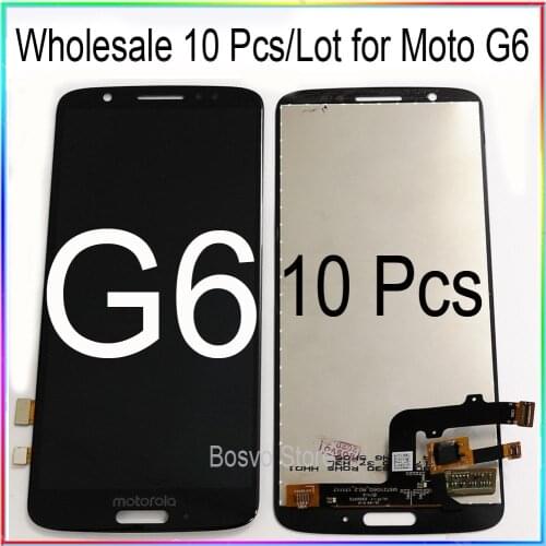WholeSale 10 Pcs/lot for Moto G6 LCD Screen Display with Touch Digitizer Assembly XT1925