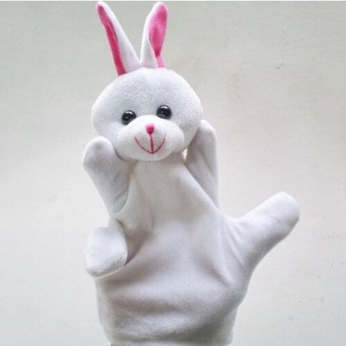 Hand Glove Puppet Animal Hand Gloves Finger Sack Plush Toy Finger puppen Marionnette Bebe Sock Baby Child Zoo Farm