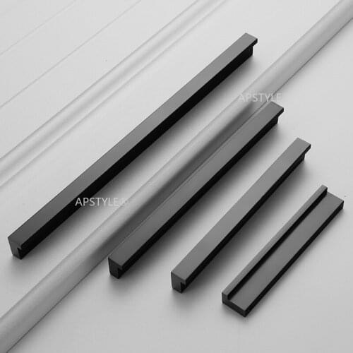 Aluminum Alloy Cabinet Kitchen Knob Drawer Cupboard Hardware Door Dresser Handle Gold Black Modern T Bar Suitcase Pull