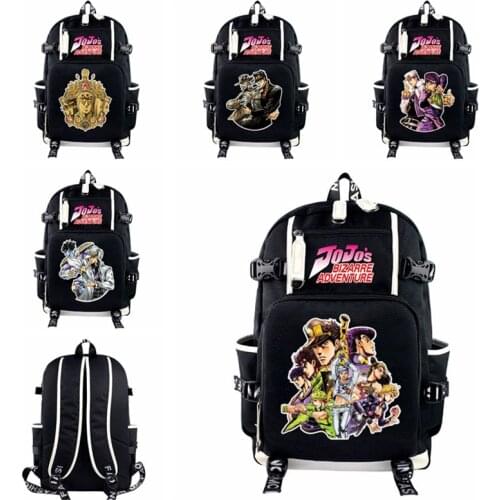 Anime JoJos Bizarre Adventure Backpack Teenagers SchoolBag Men Women Travel Bagpacks Casual Bookbag For Teenages Laptop Bag
