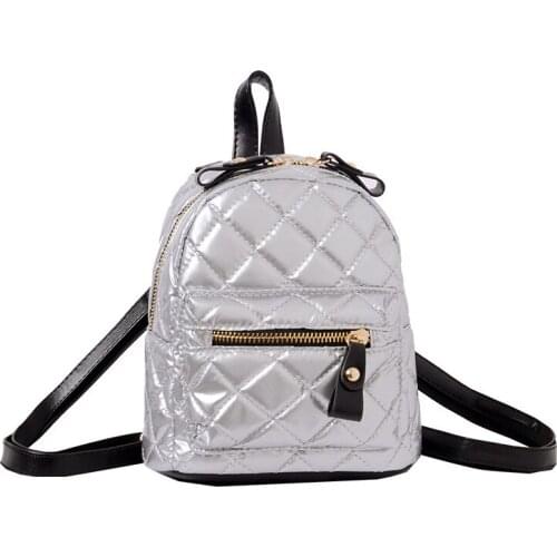 2020 Trendy Mini Backpack Space Cotton Women Bags Designer Down Cotton Business Bagpack Mochila Plecak