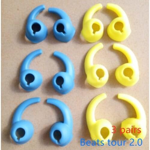 3 pairs Earhook Silicone For Beats tour 2.0 tour 2 Earphone Replacement Earbuds Ear Hooks Earhook Headset Earphone