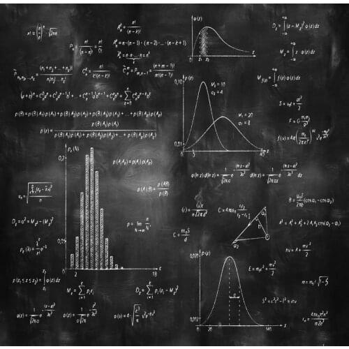 TR Blackboard Photography Backdrop Scenery Custom Photo Portrait Studios Background Mathematics Backdrop for Kids Photo Shoots