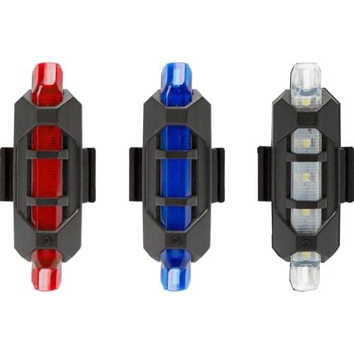 Bike Bicycle Light LED Taillight Rear Tail Night Safety Warning Cycling Portable Light USB Rechargeable Bicycle Light