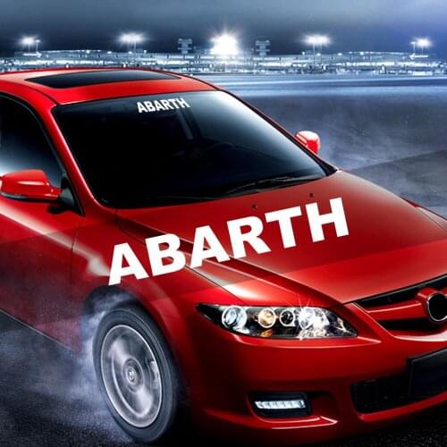 High-quality Car Logo Decal Car Windscreen Sticker Rear Window Bumper Decal Car Vinyl sticker for Fiat Abarth 124 125 125 500