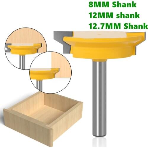 1PC 8mm OR 12.7mm Straight Drawer Molding Router Bit Drawer Lock Tenon Knife Plug Wood Milling Cutter Door Woodworking Tool