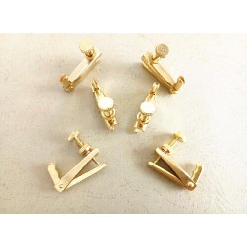 100pcs New golden Violin String Adjuster fine tuners 3/4-4/4 size violin Accessories