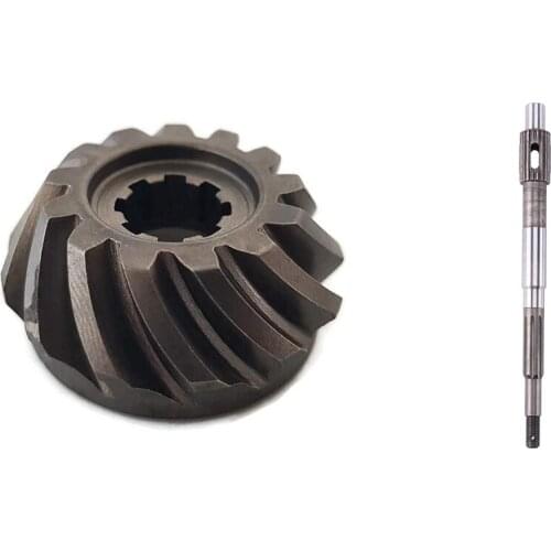 2 Pcs Car Accessories: 1 Pcs Boat Motor Pinion Gear Bevel & 1 Pcs Boat Outboard Propeller Shaft 683-45611-0100