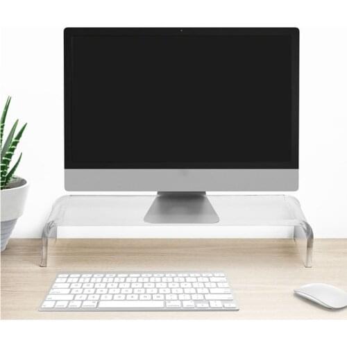 Acrylic Universal Computer Monitor Riser Stand for Home Office Business Desk girls love