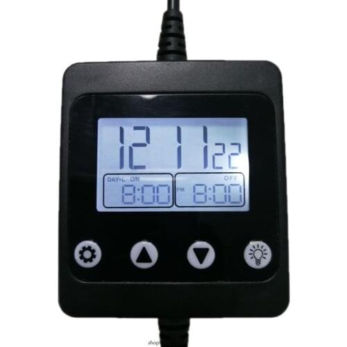 Aquarium LED Light Controller Dimmer Modulator with LCD Display for Fish Tank Intelligent Timing Dimming System System LED ly28