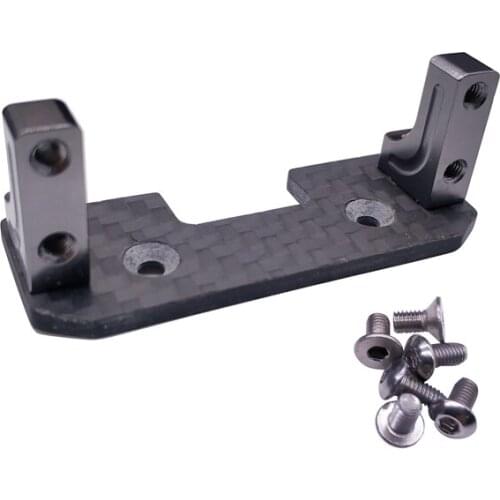 Aluminum Servo Mount + Carbon Holder for 1:10 AXIAL SCX10 Rc Car Axle
