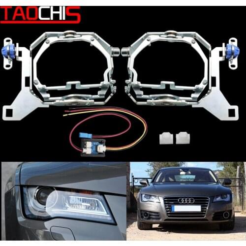 TAOCHIS Car Accessories Adapter Frame Stepper Motor Control Unit For Audi A7 2011-2016 AFS Hella G3 G5 Projector Lens LED
