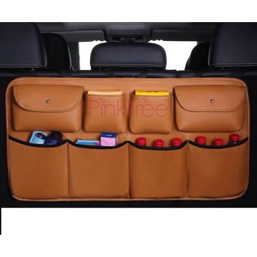 For Toyota Land Cruiser 100 LC100 1998-2007 Car Rear Seat Back Storage Bag Car Trunk Organizer Auto Stowing Tidying Accessories