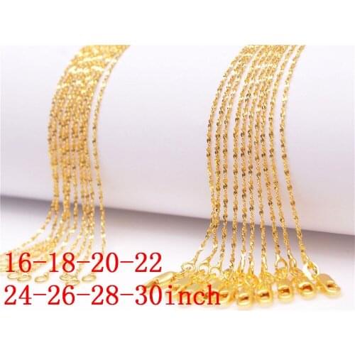 16-30inch Free 1PCS GOLD FILLED Star Necklace Chains Making Jewelry GOLD FILLED Chains With Lobster Clasps Set