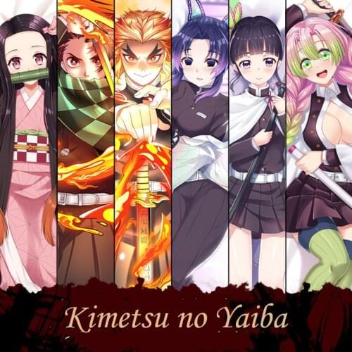 Cool Demon Slayer Kimetsu no Yaiba Dakimakura Anime Body Pillow Cover Case Sexy Hugging Body Waifu Otaku Cosplay Pillowcase Gift