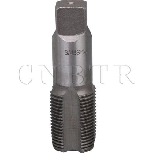 CNBTR Silver 8.6x2.6cm HSS Hand Taper Machine Pipe Thread Tap 3/4 BSP