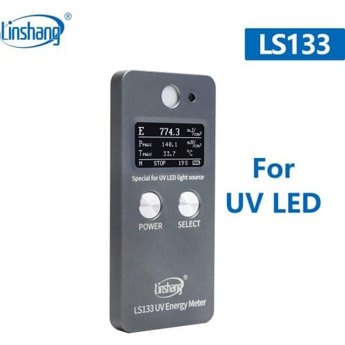 Linshang LS133 UVA LED Energy Meter UV Radiation Meter for 365nm 385nm 395nm 405nm UV Ink Glue Coating Curing Exposure Printing