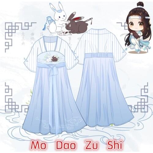 Anime Mo Dao Zu Shi Cosplay Costumes The Untamed Lan Wangji Cosplay Dress Summer Daily Costume Cosplay Clothing Women Girl Gift