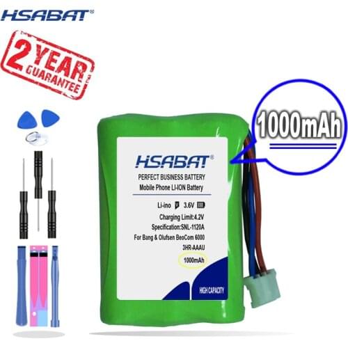 New Arrival [ HSABAT ] 1000mAh Battery for Bang & Olufsen BeoCom 6000 Telephone New Li-Ion 3HR-AAAU 70AAAH3BMXZ T373