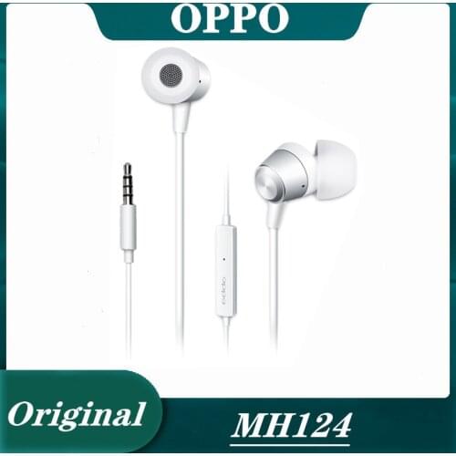 OPPO Original MH124 Earphone with Microphone For OPPO Xiaomi MI Huawei iphone Smartphone