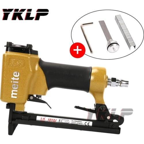 Nail Pneumatic Air Stapler Nailer Staple Stapling Gun For Woodwork Hand Tool New