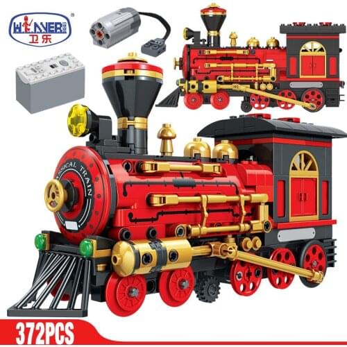 Mould King Hot ERBO 372pcs Electric Classical Building Blocks Technical City Classic Power Train MOC Model Bricks Toys Gifts