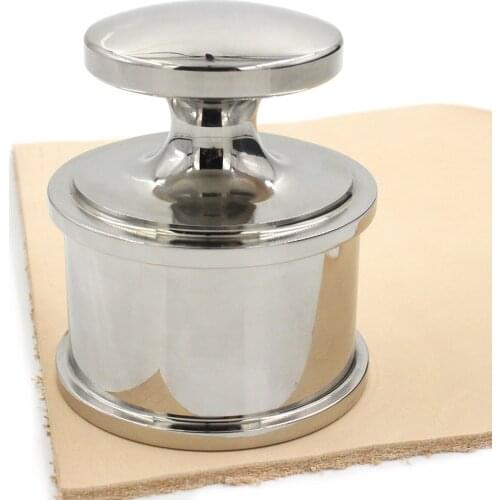 Solid Copper Town Professional Leather Making Tool, DIY Handmade Craftwork Helper, Leather Carving and Cutting Assist Supplies