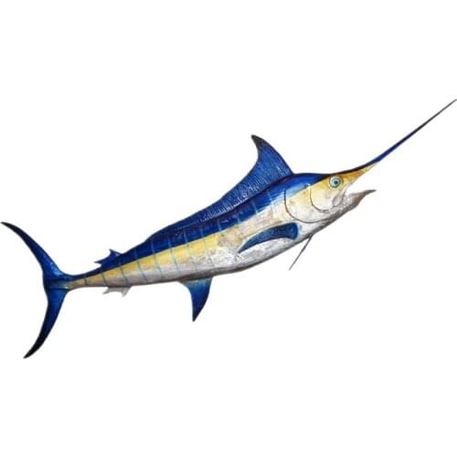 S40569# Self-adhesive Decal Marlin Fish Car Sticker Waterproof Auto Decors on Bumper Rear Window