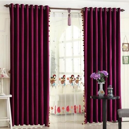Custom curtains High-grade Korean princess sweet girl child embroidered pink dream blackout curtain tulle N180