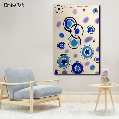 Embelish 1 Pieces Colorful Dots By Wassily Kandinsky Wall Art Pictures For Living Room HD Canvas Paintings Home Decor Artwokrs