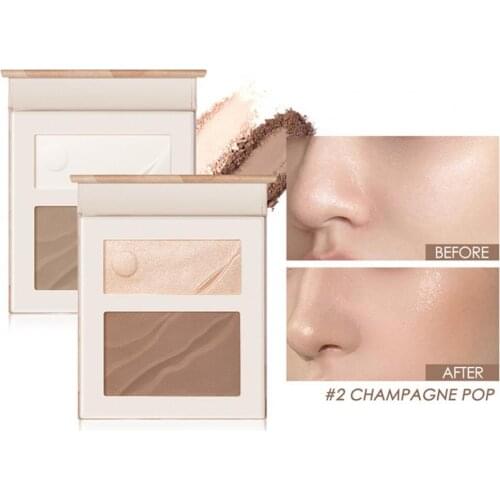 Waterproof Highlighter Palette Long Lasting Smooth Texture Cosmetics Facial Contouring Highlighter Palette Face Makeup