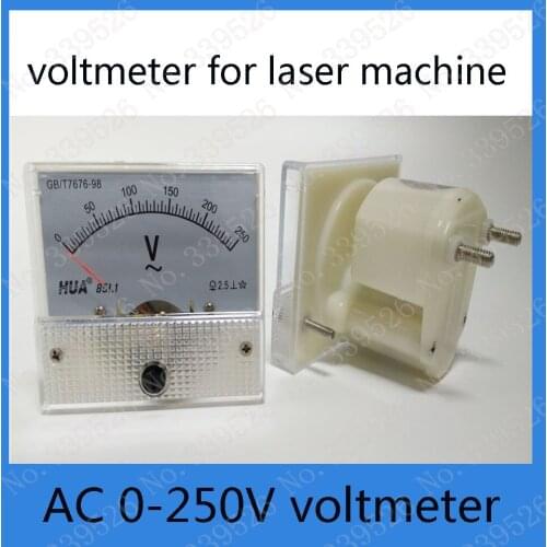 Voltmeter 0-250V for co2 laser engraving and cutting machine