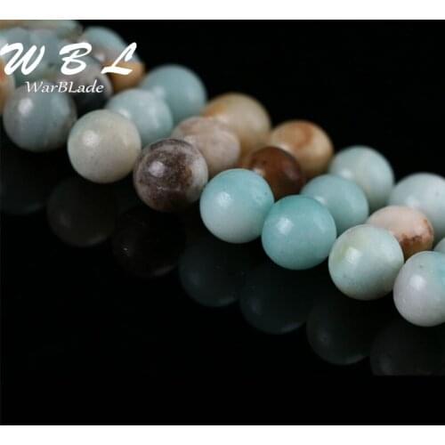 WarBLade Natural Stone Amazonite Beads Mixed Color 4/6/8/10/12 mm Round Loose Stone Beads DIY Necklace Bracelet Jewelry Making
