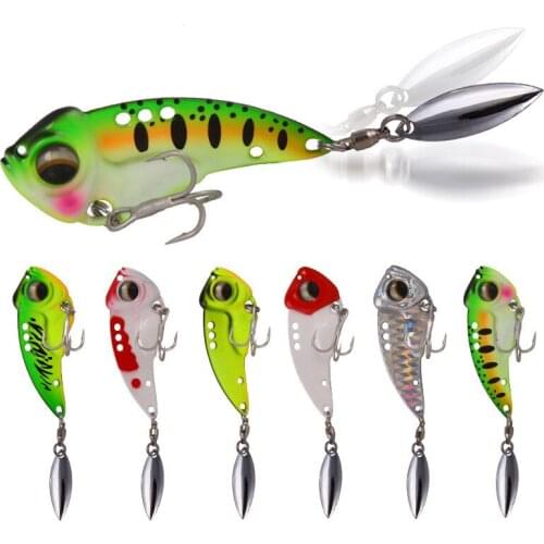 1pcs Sinking Metal VIB Fishing Lure 8.5/12.5/17g 3D Eyes Blade Lure Vibration Baits Artificial Vibe for Bass Pike Perch Fishing