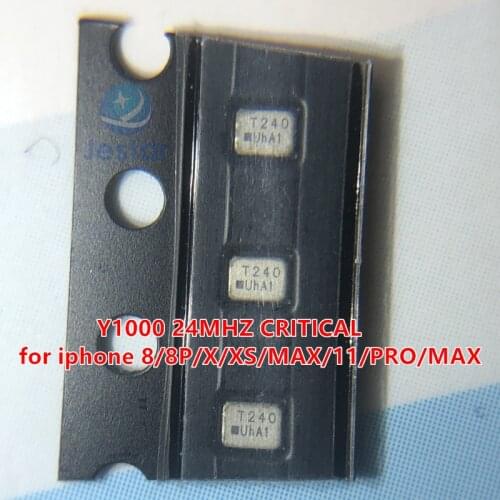 10pcs/lot Y1000 24MHZ CRITICAL for iphone 8/8P/ X /XS/MAX/11/PRO/MAX
