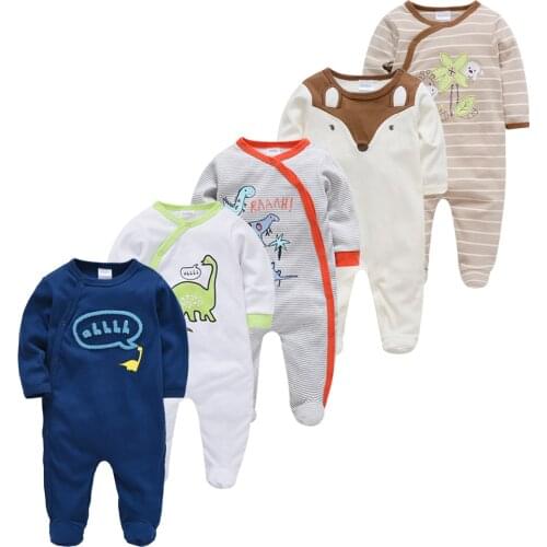 5pcs Sleepers Baby Pyjamas Newborn Girl Boy Pijamas bebe fille Cotton Breathable Soft ropa bebe Baby Pjiamas