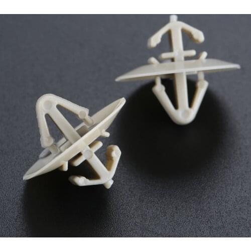 Yetaha 50Pcs Car Door Trim Retainer Clips Side Moulding Lower Protection Plastic Fastener Rivet For Nissan Opel Iveco