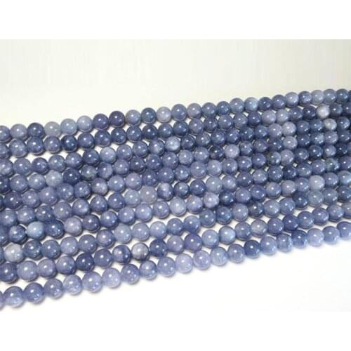 Natural Stone Aquamarines Beads Round February Birthstone Loose Beads 4mm 6mm 8mm 10mm 12mm DIY Necklace Bracelet Jewelry Making