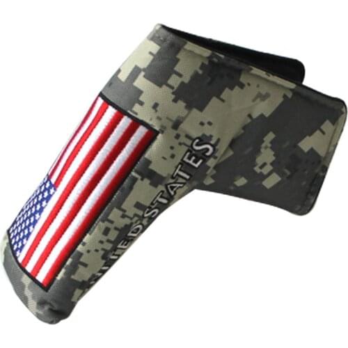 Golf Putter Head Cover Headcover Embroidered Blade Fit All Brands - Unisex Men Women Kids Golfer Xmas Gift