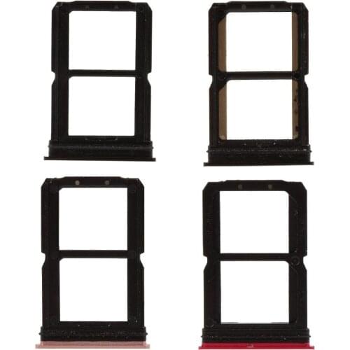 Dual SIM Card Tray Holder Replacement for OnePlus 6 A6000 Black Gold Red Color