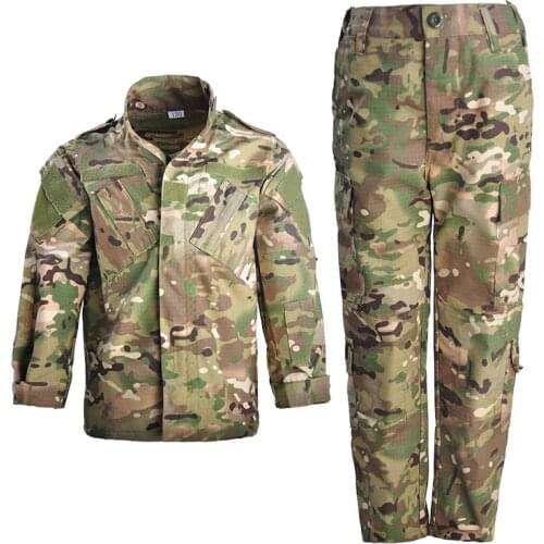 Children Winter Camp Camouflage Long Sleeve Suits Outdoor Development Military Uniforms