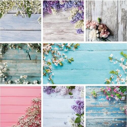 Yeele Vinyl Wood Planks Flower Photocall Wallpaper Baby Food Photography Backdrop Photographic Background For Photo Studio Props