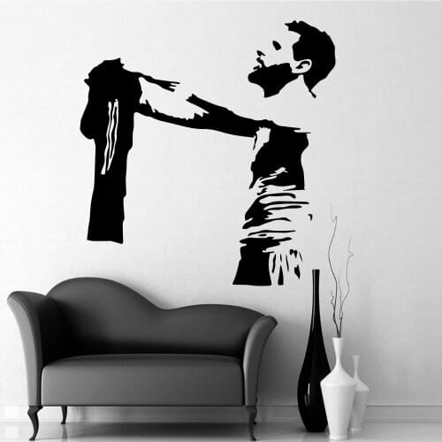 Messi FC Football Player Soccer Wall Sticker Home Room Decoration For Living Room Bedroom Decor Sport Wall Art Decal