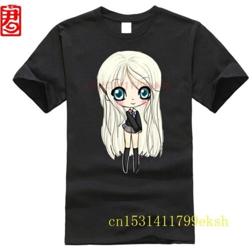 Printed T-shirt tee Luna Lovegood chibi - never give up series T-Shirt top