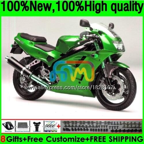 Body For KAWASAKI Bodys ZXR 400 ZXR400 91 92 93 94 95 96 161BS.122 ZXR-400 1991 1992 1993 1994 1995 Metal green 1996 Fairing kit