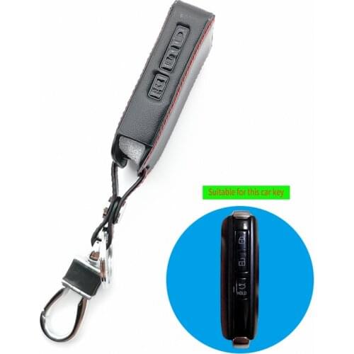 New Styles Leather Car Key Cover Case For Mazda 3 2019 New Arrival Sedan Hatchback 2/3 Buttons Smart Car Key Case Cap Holder