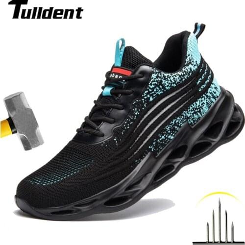 Safety Shoes Women Steel Toe Shoes Men Work Sneakers Safety Shoes Men Lightweight Work Boots Indestructible Work Shoes Unisex