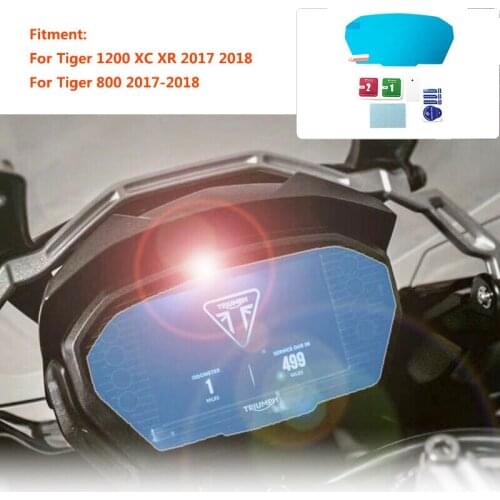 New Motorcycle Blu-ray Cluster Scratch Protection Film Speedometer Cover Guard for Triumph Tiger 1200 XC XR Tiger 800 2017 2018